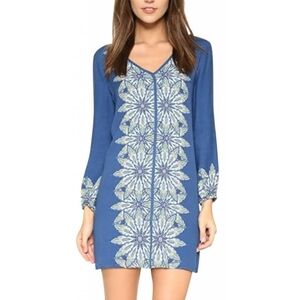 Ella Moss Blue Kaleidoscope Mini Shift Dress
